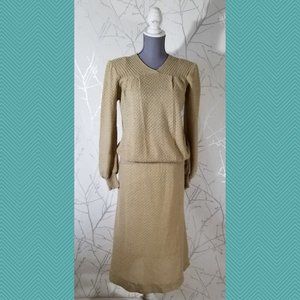 Terratex Vtg Mohair Blend Knit Sweater & Skirt Set